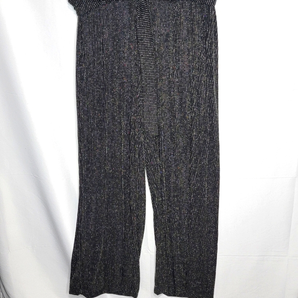 TORRID Black Lurex Self-Tie Wide Leg Pant SIZE 1 (1X) #332 - Picture 2 of 6
